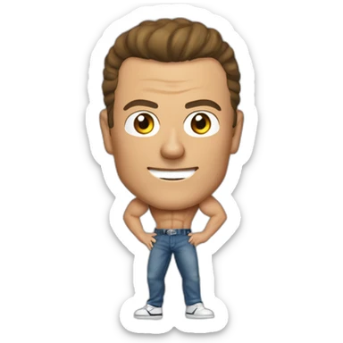 Jean Claude van damme sticker