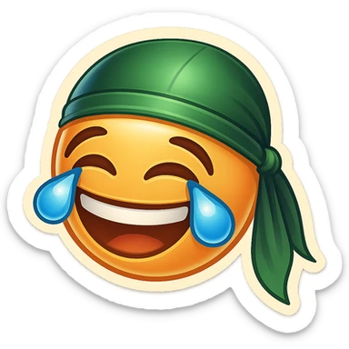 lol face laughing crying
Change His durag To Green sticker