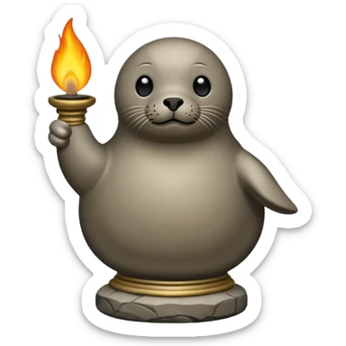 Seal oil lamp (qulliq) sticker