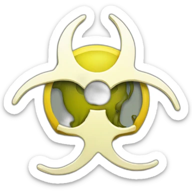 Warning biohazard sticker