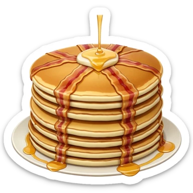 pancakes with meat sticker
