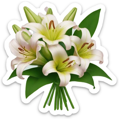 A bouquet of lilies sticker