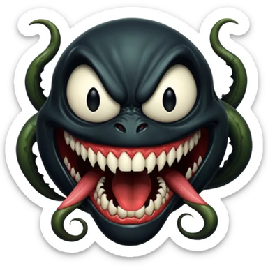 Venom face sticker
