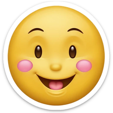 smiley face blowing a kiss and winking sticker