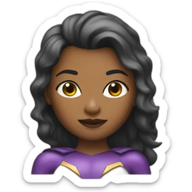 superhero girl sticker