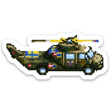 Ukrainian military transport sticker