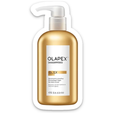 Luxury Olaplex shampoo bottle sticker