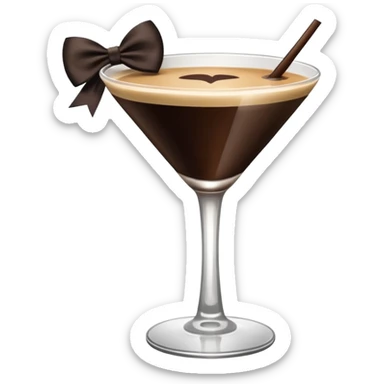 espresso martini big Black Bow  sticker