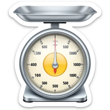 weighing scales sticker
