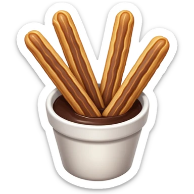 Churros dipped with chocolate  sticker