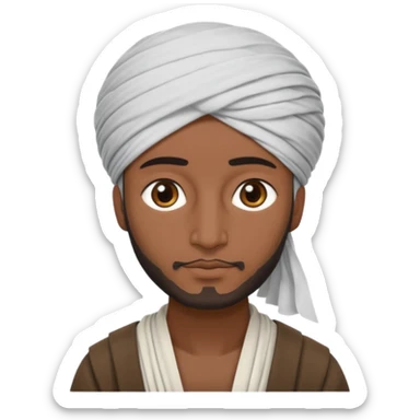 Pashtun man with turban sticker