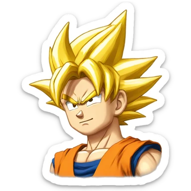 San goku in supersayan sticker