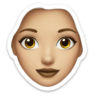 BLONDE GIRL WITH MAKEUP sticker