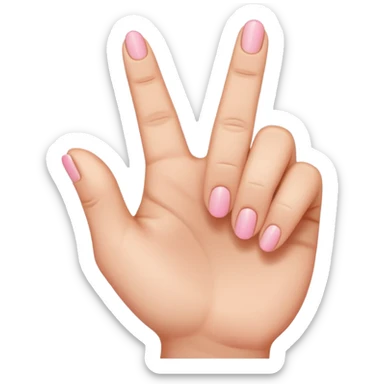 Like the middle finger flipping off emoji but with the pinky finger only (pinky finger flipping off) only the pinky finger sticking up sticker