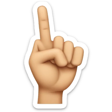 Emoji saluting with two fingers sticker