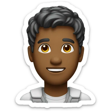 homme étudiant sticker