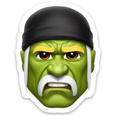 Pro wrestler hulk hogan  sticker