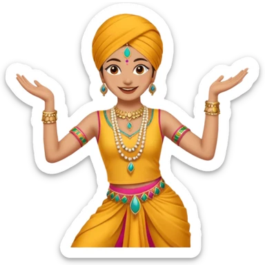 Punjabi dance emoji sticker