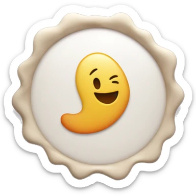 Instagram certification emojis, plus spot with a White Check in it, le spot is not round it hase a wave forme on the edges  sticker