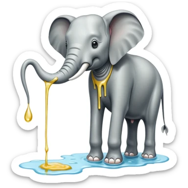 spam land surreal - surreal Salvador Dali – The Elephant long legs like praying mantisess sticker