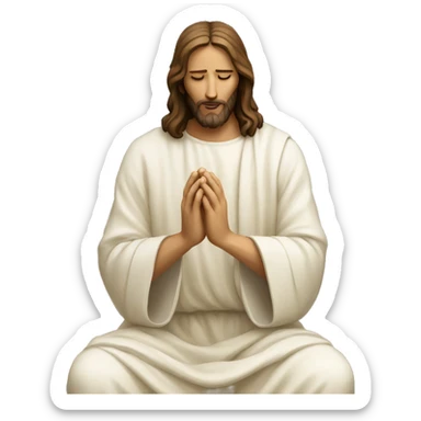 jesus christ pray sticker