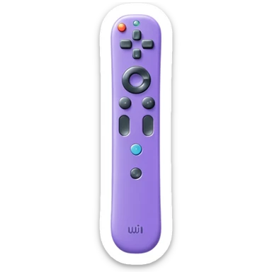 lavender purple wii remote sticker