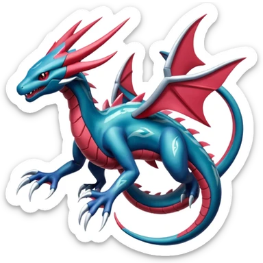 Salamence-Dialga-Palkia-Rayquaza-fusion sticker