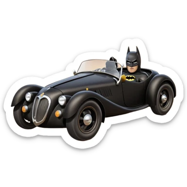 futuristic Batman’s Venomobile loosely based on 1957 MG roadster(flat long straight organically-shaped mechanical roomy interior seating inside the body) stealthy town hot rod desert dirt racing rwd rail sticker