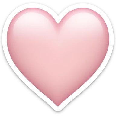Pale pink heart sticker