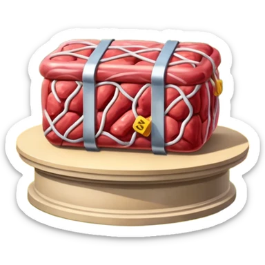  paris SPAM meat jeff koons style  sculpture art landscape painting  sticker