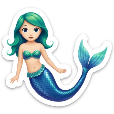 Mermaid kuyruğu sticker
