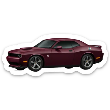 dark wine red hellcat car sticker