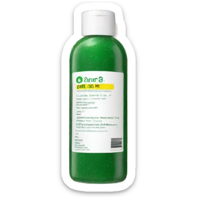 bottle of scalp scrub with label sticker