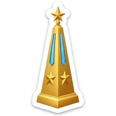 Christmas obelisk sticker