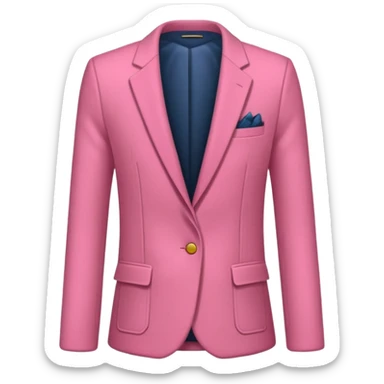 Quita a la chica, solo necesito el saco, que sea de color rosado sticker