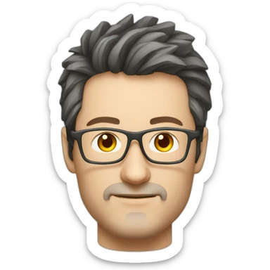 Marat Safin chinese glasses engineer sticker