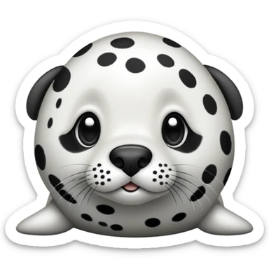 Dalmatian seal hybrid  sticker