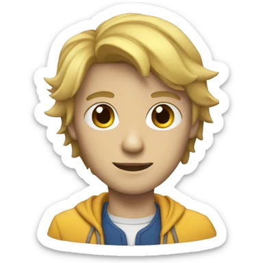 Persona con Overol  sticker