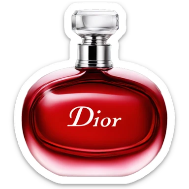 Dior parfume red  sticker