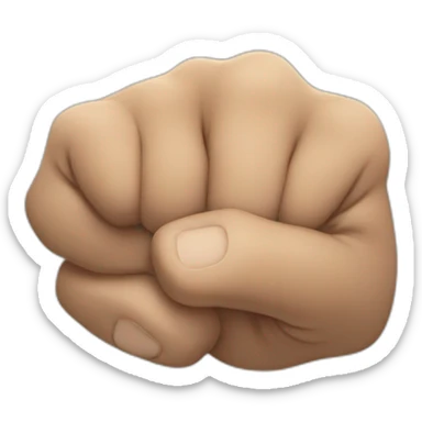 fist bump sticker