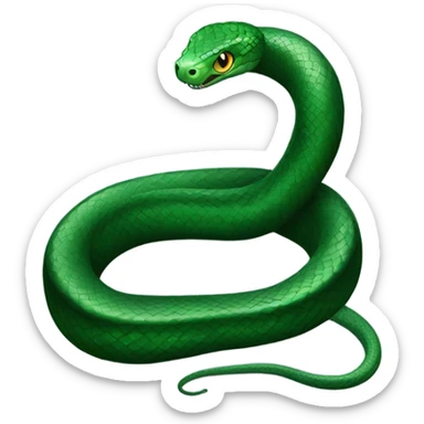 dark green snake Slytherin sticker