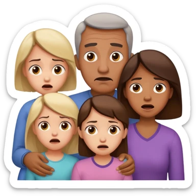 HAZ UNA FAMILIA GRITANDO, MI NOVIA, MI OPAPA. MI MAMA Y YO sticker