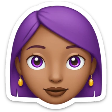 indian desi purple emoji sticker