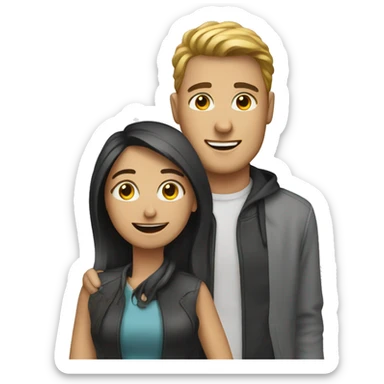 men friend with wome sticker