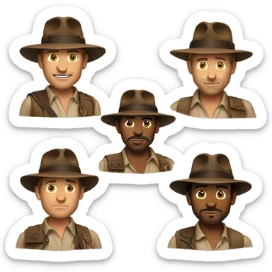 Indiana jones sticker