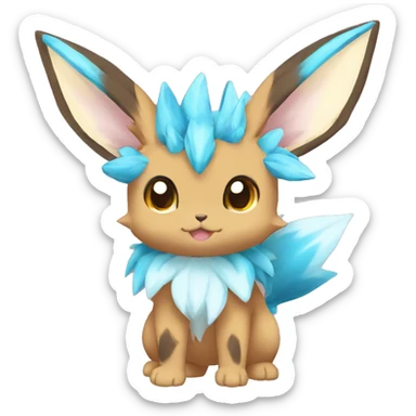 Kawaii Eeveelution-Cute-Pokémon-fusion full body sticker