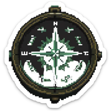 Army tactical compass with NATO symbol sticker