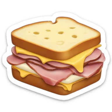 Sandwich-ham-cheese-cream-choclate sticker