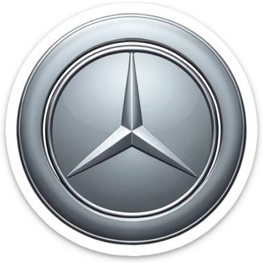 Mercedes logo sticker