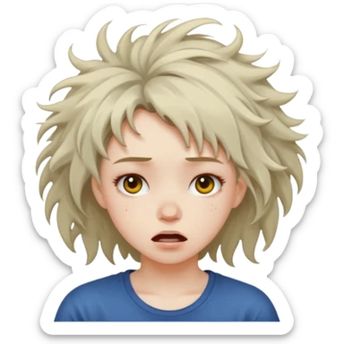 girl crashing out sticker